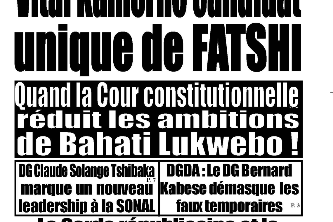 Edition du 15 Mars 2024 - Journal Le Juge